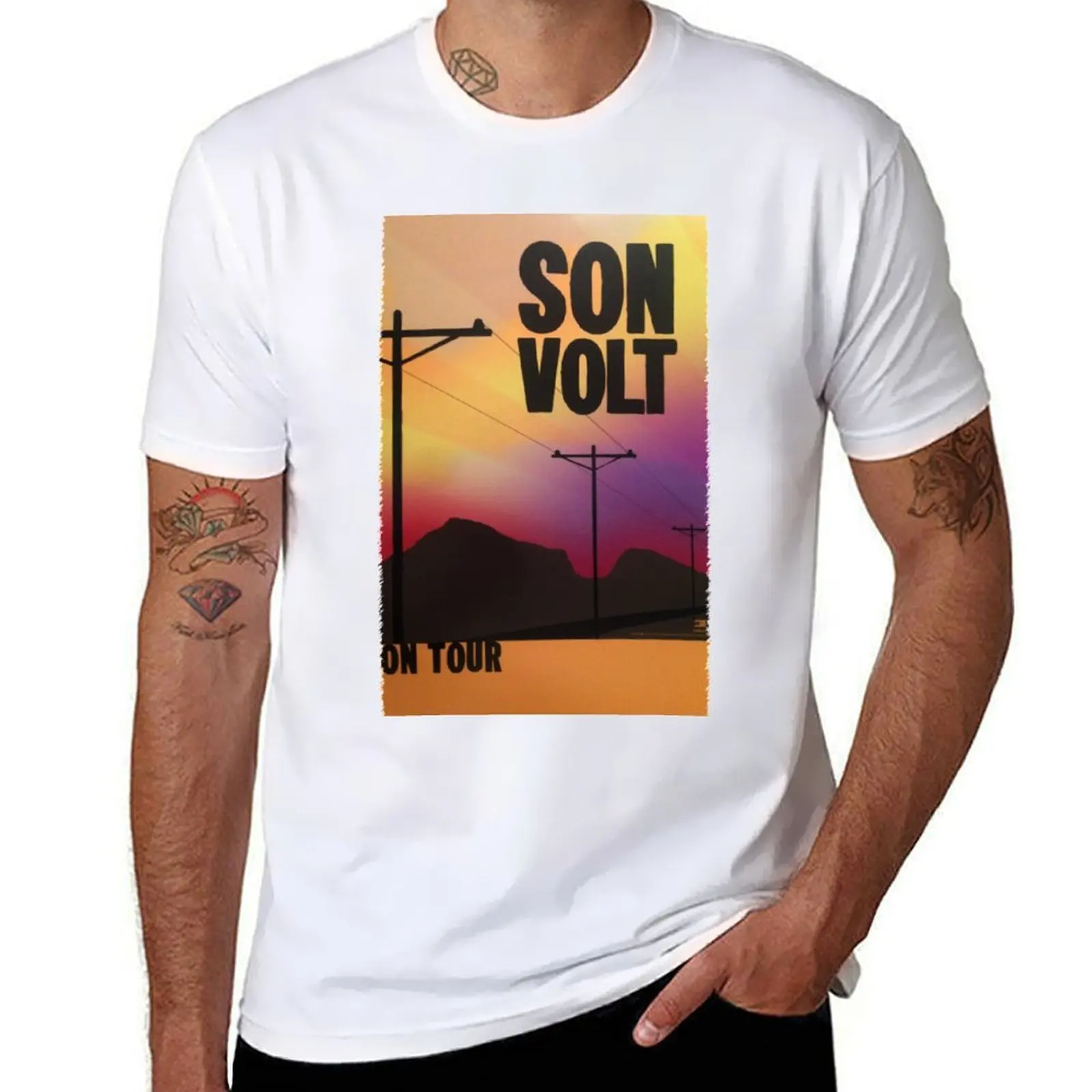 

son volt on tour 2016-2017 T-Shirt cotton t shirts man 100% man t shirts graphic T-Shirt