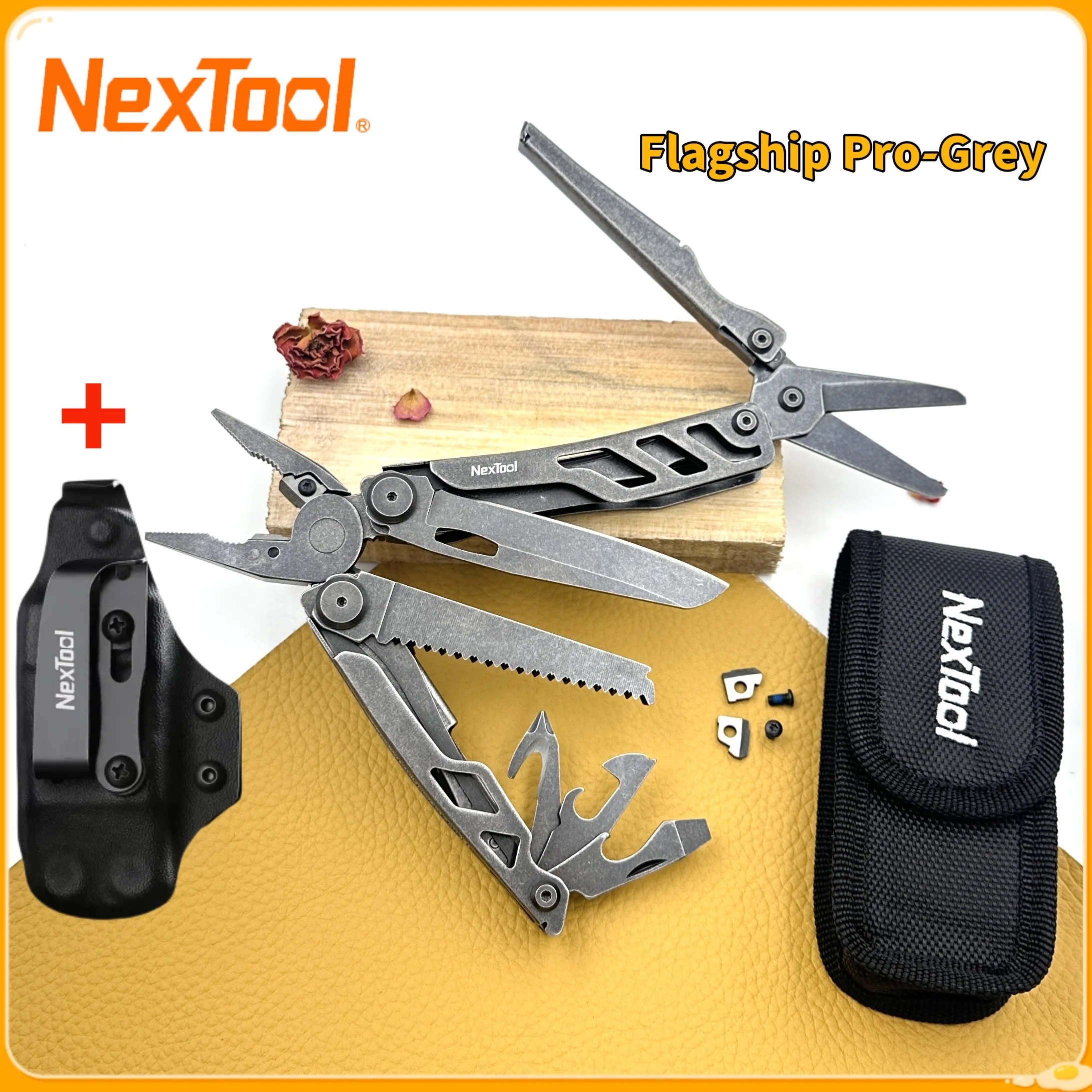 

NexTool Flagship Pro 16 in 1 Edc Multi-Tool Pliers Folding Knife Tactical Pocket Camping Survival Knives Multitool Plier
