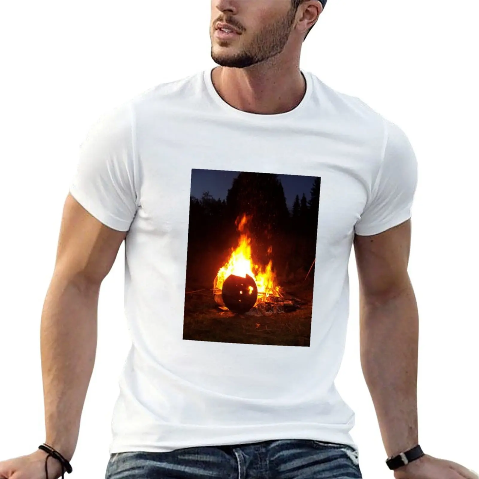 Bonfire, Meddie Style T-Shirt t shirt man cotton cotton t shirts high quality t shirts for man cotton soft T-shirt