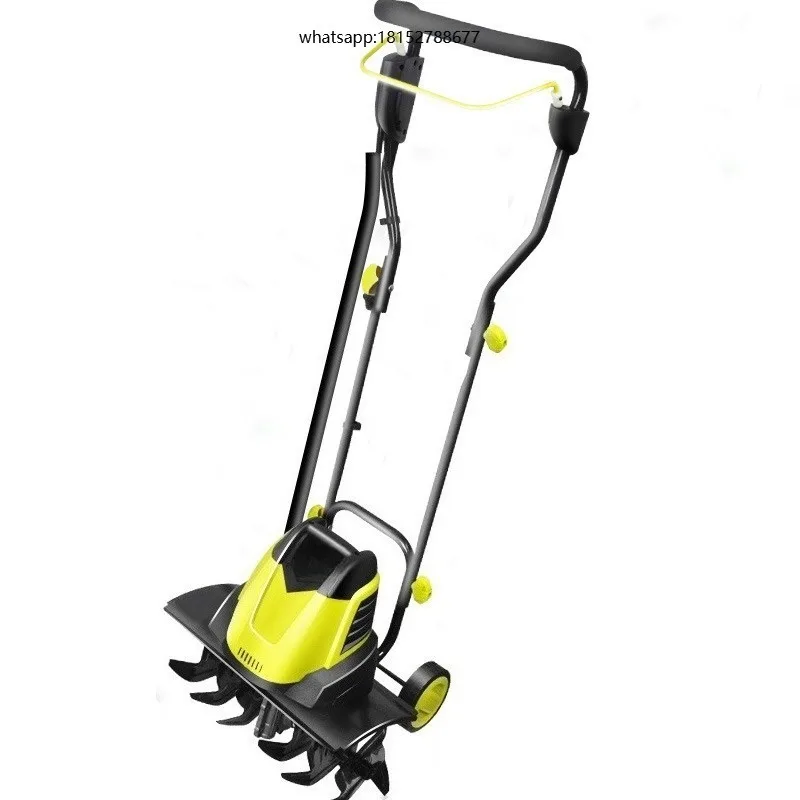 Electric Plough Machine Mini Tiller Cultivator Scarifier Garden Soil Ploughing Digging Loosening Equipment 220V