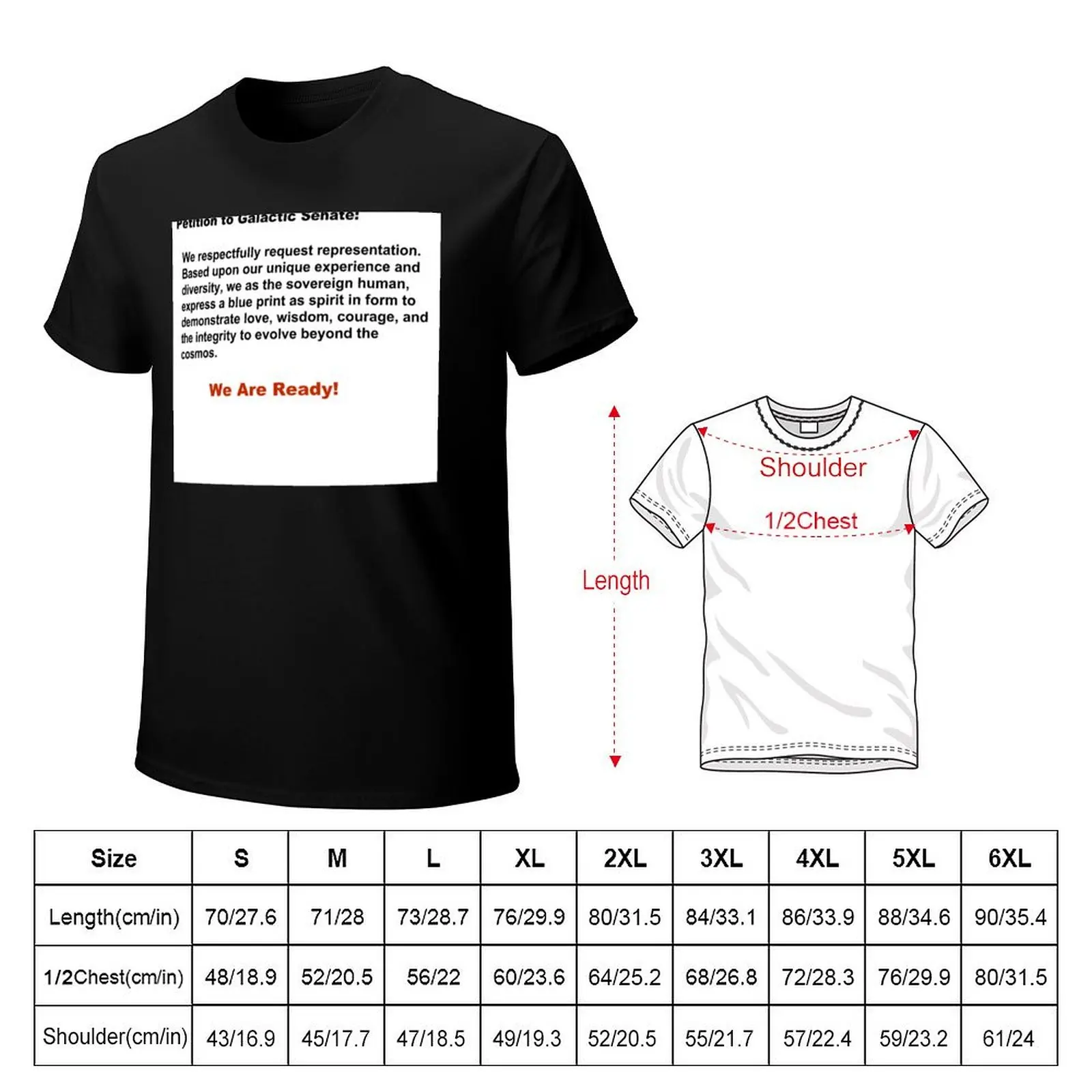 Petition to Galactic Senate T-Shirt Plus Size Solid Color T-Shirt