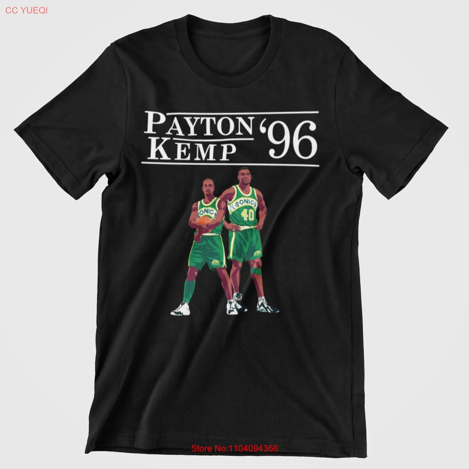 Gary Payton Shawn Kemp 1996 President Election 2024 Super Sonics Premium T-Shirt