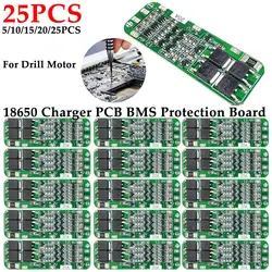 1-25pcs 3S 20A Li-ion Lithium Battery 18650 Charger PCB BMS Protection Board 12.6V 59x20x3.4mm Li-ion Battery for Drill Motor