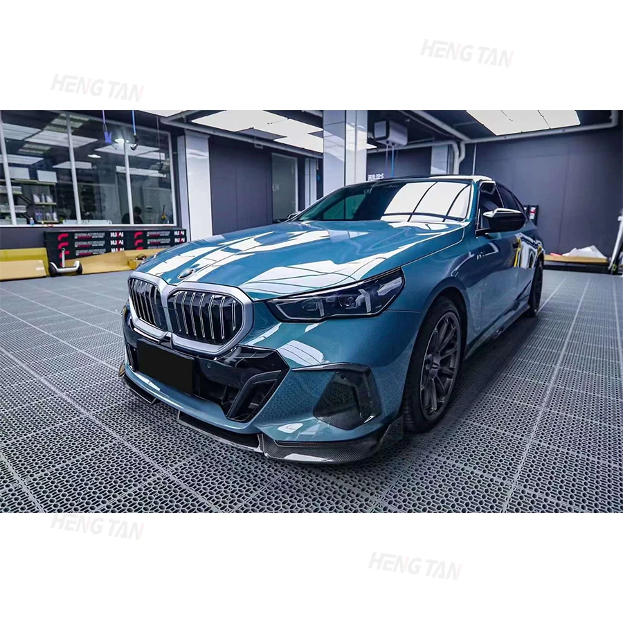 For BMW 5 Series G60 G68 2024+ Front Bumper Air Vent Cover Trim Foglamp Mesh Grill Carbon Fiber Upgrade Body kit