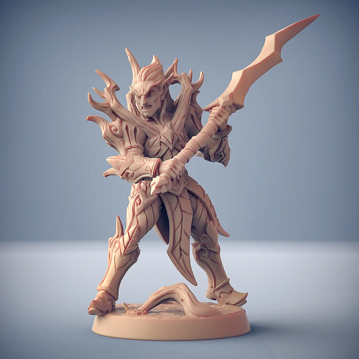 3D Printing Microscopic Models 【 Forest Elves 】 Knight Minstrel Stag Trooper Tree Demon Warrior Dnd Group Table Game Pieces