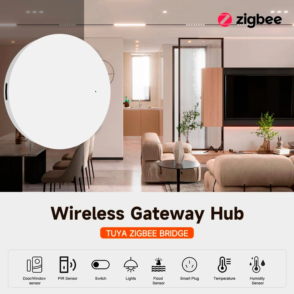 Tuya Zigbee Smart Home Kit EU Touch-schakelaar Trillingssensor Scèneschakelaar Smart Button Slimme lichtschakelaar Relaismodule Gateway