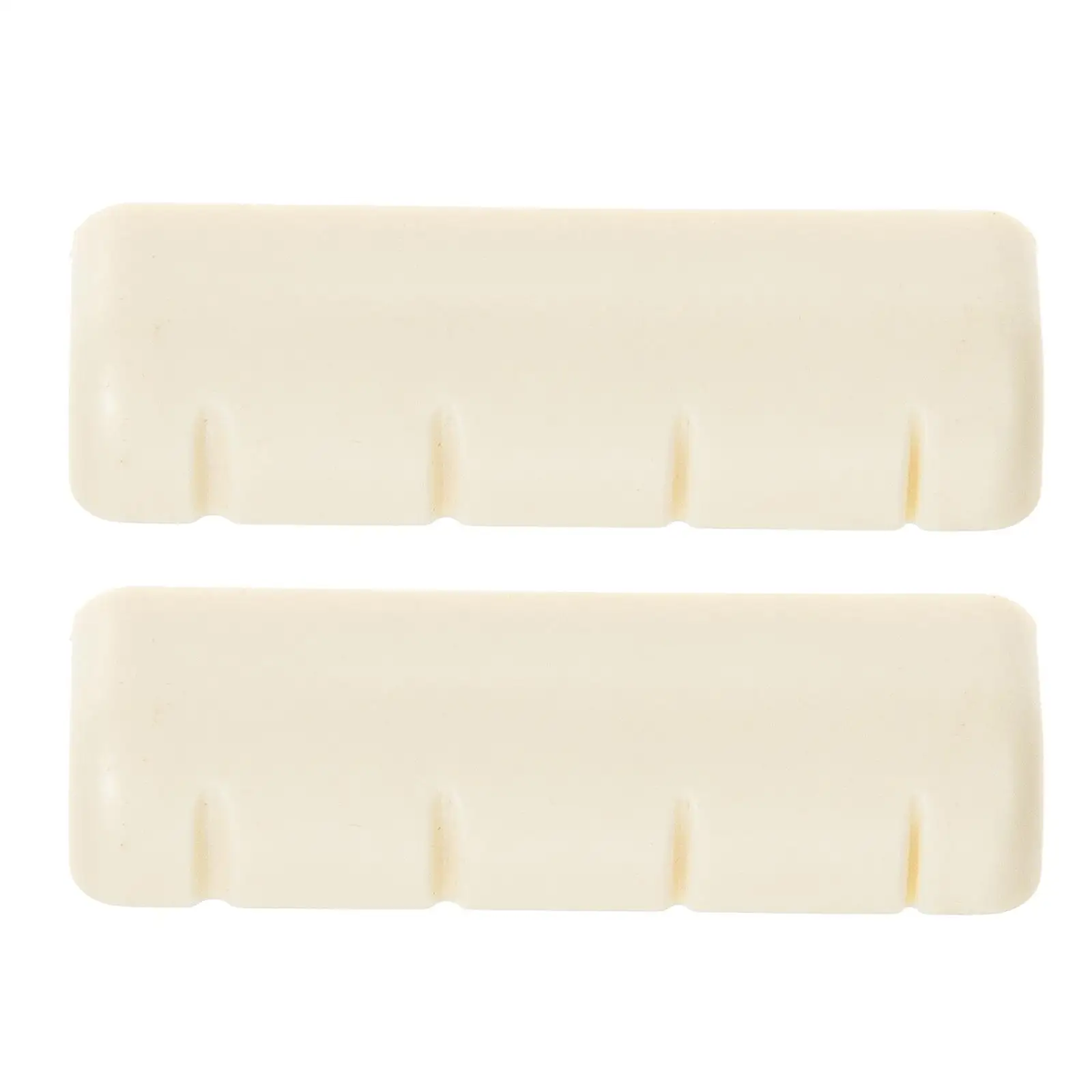 

2Pcs Banjo String Nuts Premium Sturdy ABS Material Musical Instrument Accessories Replacement Bridge Saddle Parts
