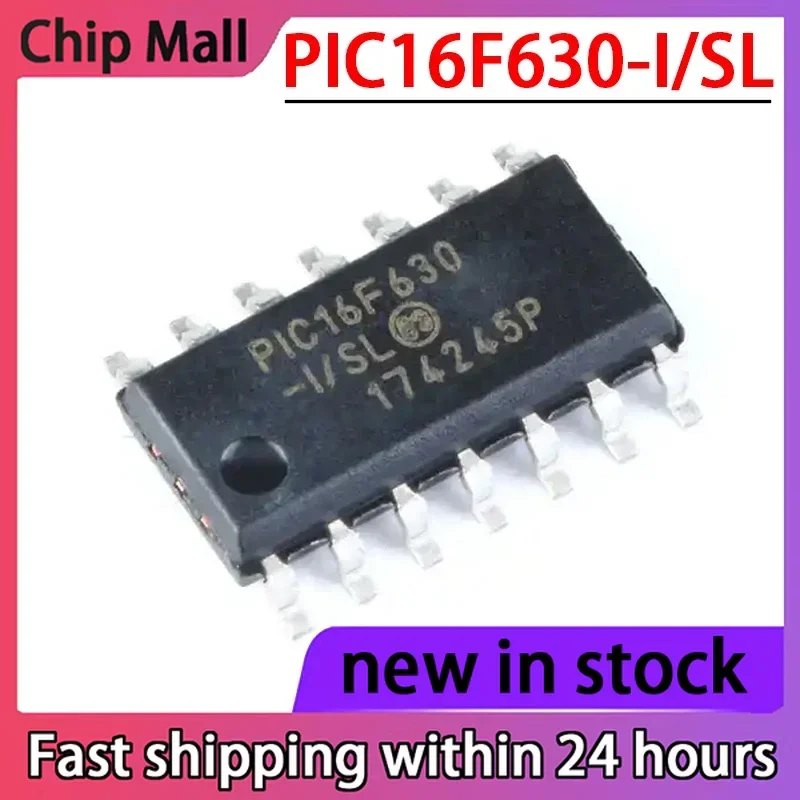Новый-чип-pic16f630-i-sl-soic-14-8-битный-микроконтроллер-pic16f630