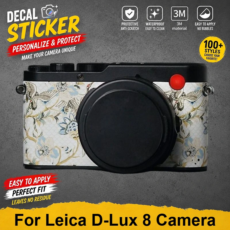 PrizMo Skin For Leica D-Lux 8 Camera Skin Sticker Premium Vinyl Wrap Stylish Protective Decal Anti-Scratch Cover DLUX8 D-LUX 8