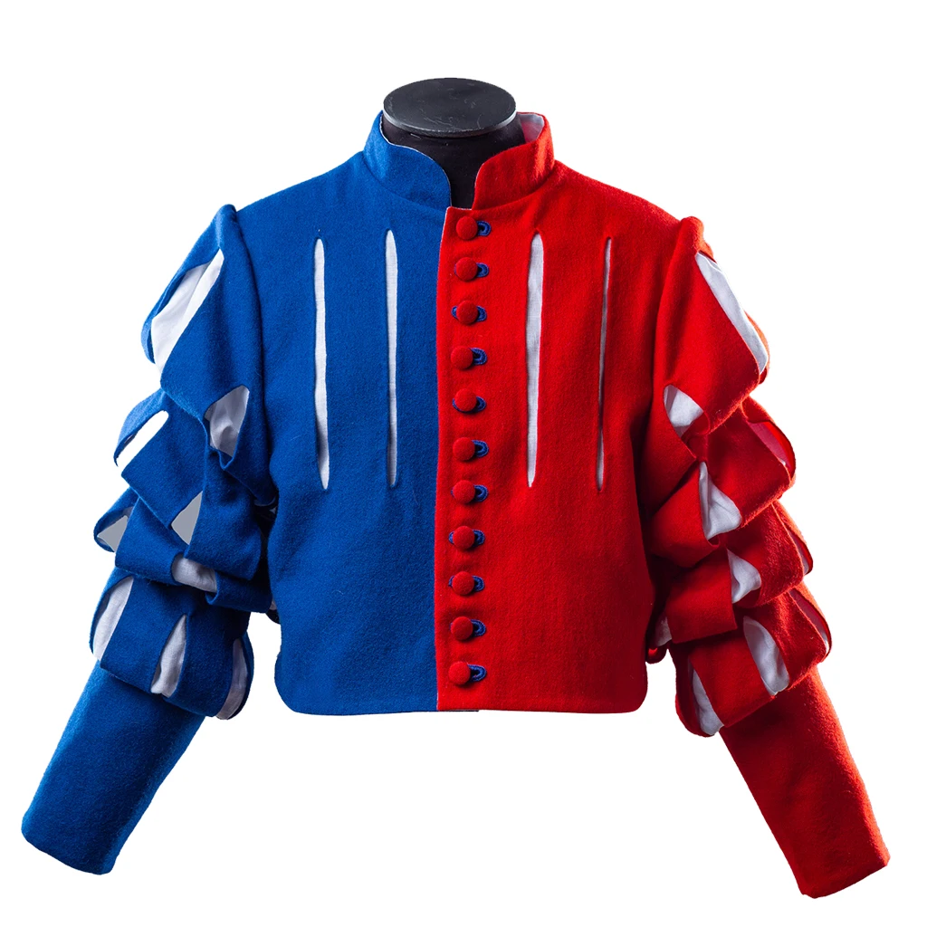 

Renaissance Medieval Jacket Cosplay Top Historical Tudor Knight Puffed Sleeves Nobleman Doublet Suit