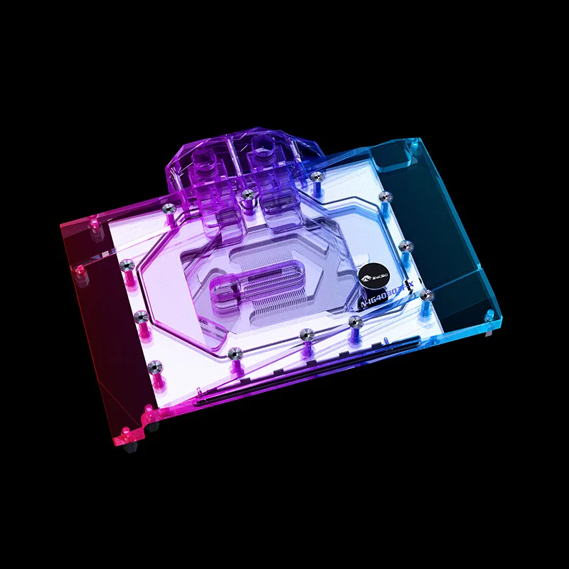 Bykski Water Cooler For Colorful iGame Battle Axe GeForce RTX4090 VGA Card Block,Full Cover,N-IG4090ZF-X - view 5