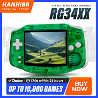 ANBERNIC RG34XX Handheld Game Console 3.4” IPS 720*480 Screen 64bit Linux OS 3500mAh Bluetooth RG 34XX Retro Video Gaming Player