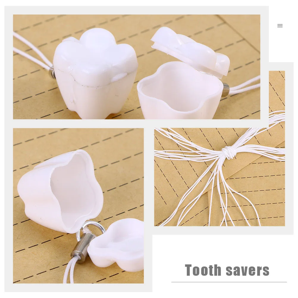 

12Pcs Teeth Saver Necklace Practical Durable Kids Tooth Accessory Safe to Wear Special Occasions Present Tooth Saver