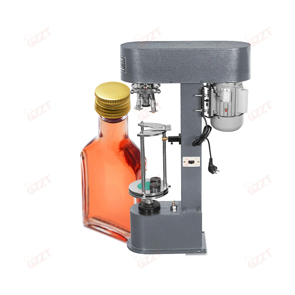 

Electric Aluminum Lock Head Liquor Bottle Cap Locker Lid Sealing Capping Locking Pressing Machine Olive Oil Whisky Metal Capper