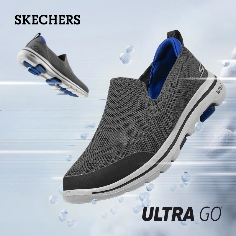 

Мужская обувь Skechers, повседневные слипоны для прогулок, Нескользящие мужские кроссовки на плоской подошве, уличная прогулочная обувь, tenis masculino zapatillas hombre