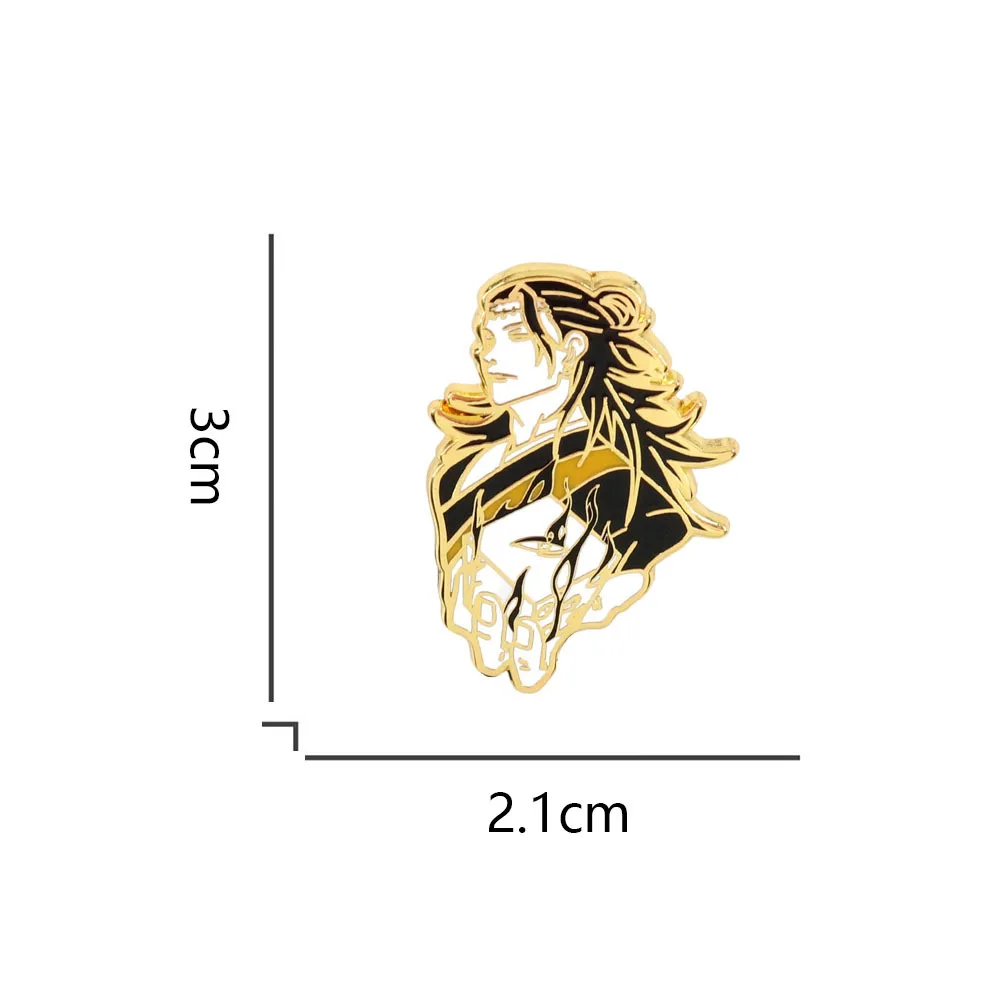 Anime Jujutsu Kaisen Geto Suguru Cosplay Costume Badge broche accessoires sac à dos pendentif métal accessoire broche