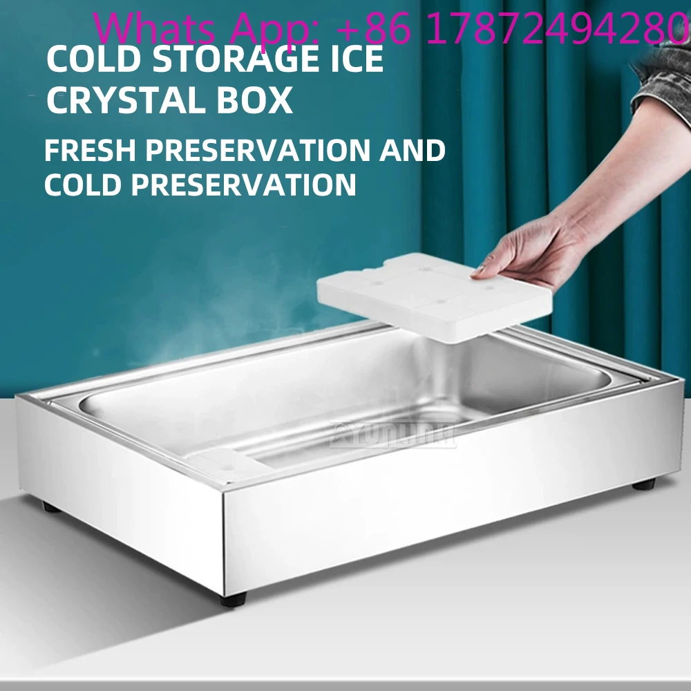 Freshness Preservation Pot Sushi Pastry Ice Fresh Display Stand Preserving Pot for Kitchen Dining Machine
