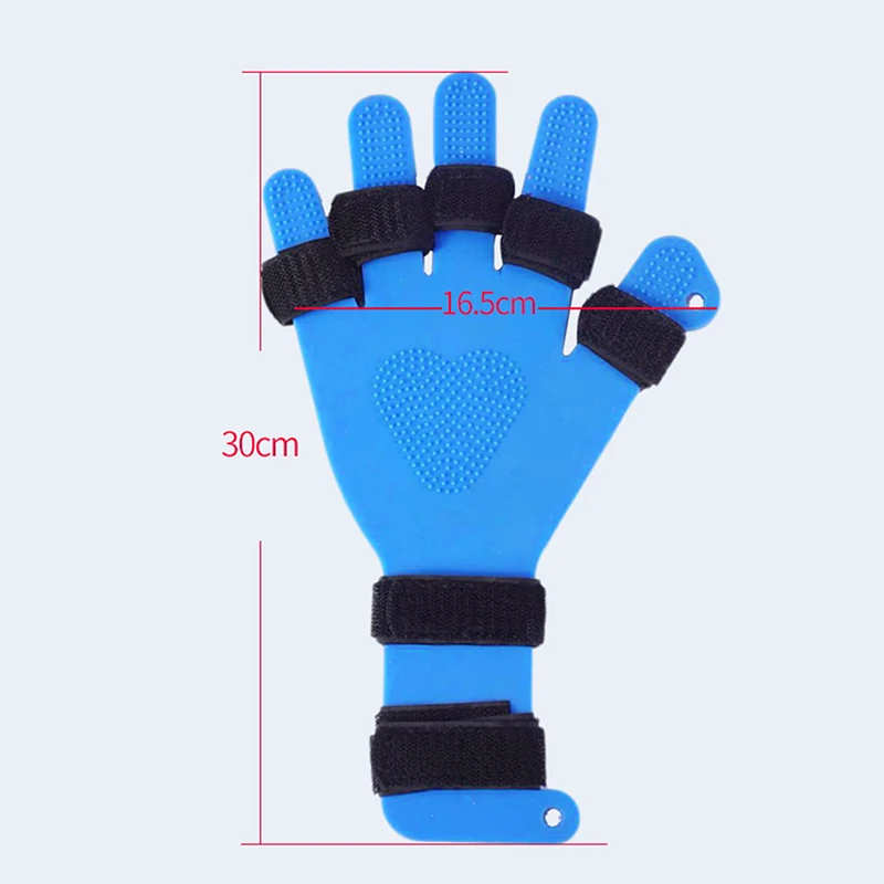 Hand Wrist Finger Orthotics Fixed Splint Fingerboard Stroke Hemiplegia Hand Support Brace with Belt Finger Corrector Board Tool