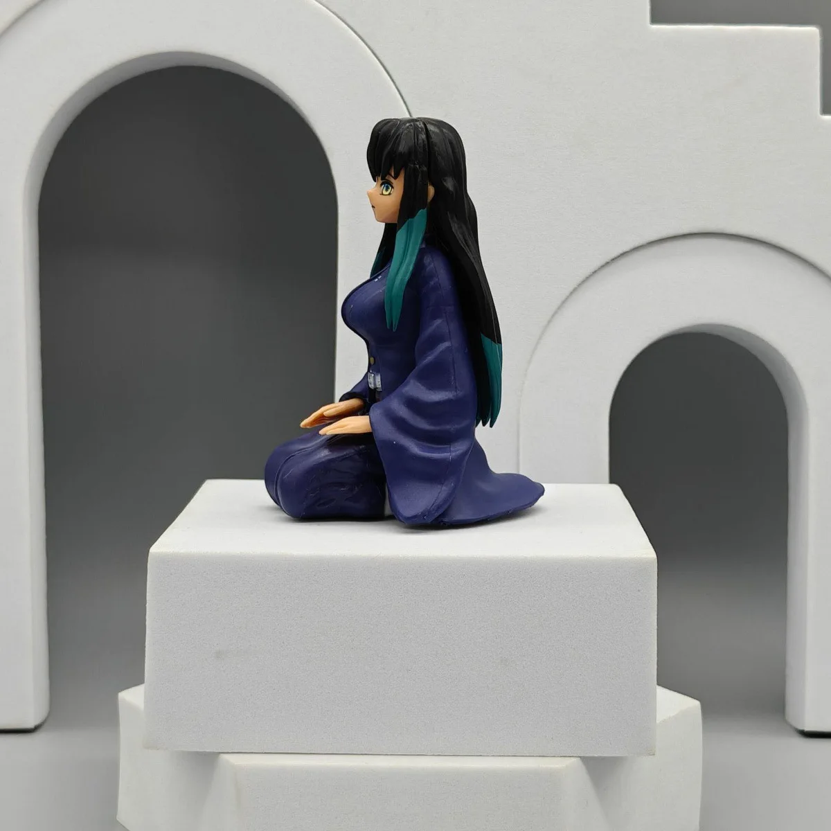 7 Styles Demon Slayer Anime Sitting Kamado Tanjirou Hinokami Kagura Figure Model Statue Doll Desktop Ornament Toys Gift