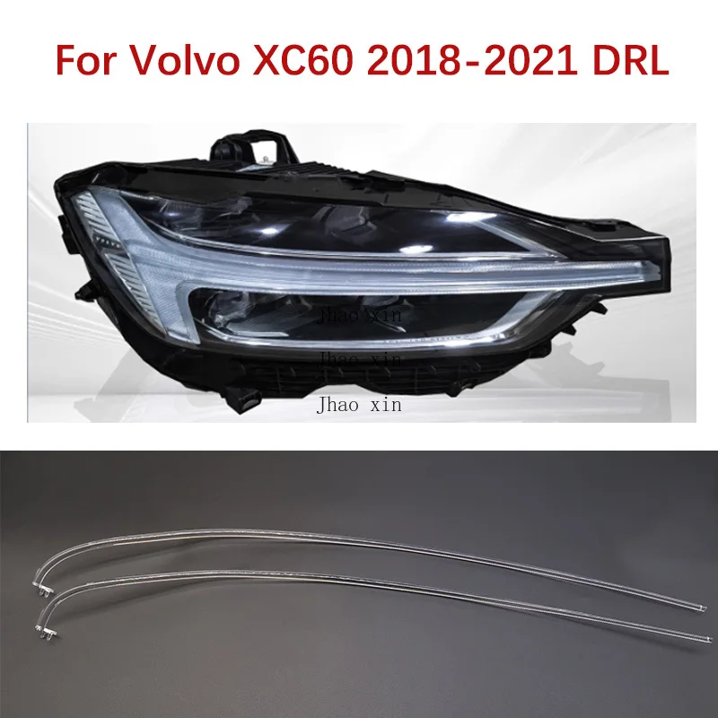 

Car Headlight DRL Tube Strip Angel Eye LED Light Source Ballast Module Daytime Running Light For Volvo XC60 White Light 18-2021