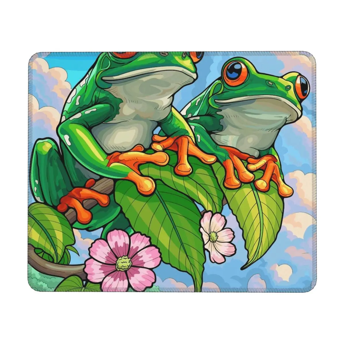 Cartoon Jungle Frogs Multi-size Mouse Pad Computer Keyboard Mouse Mat Gaming PC Laptop Desk Mat Office Accessories Table Mats