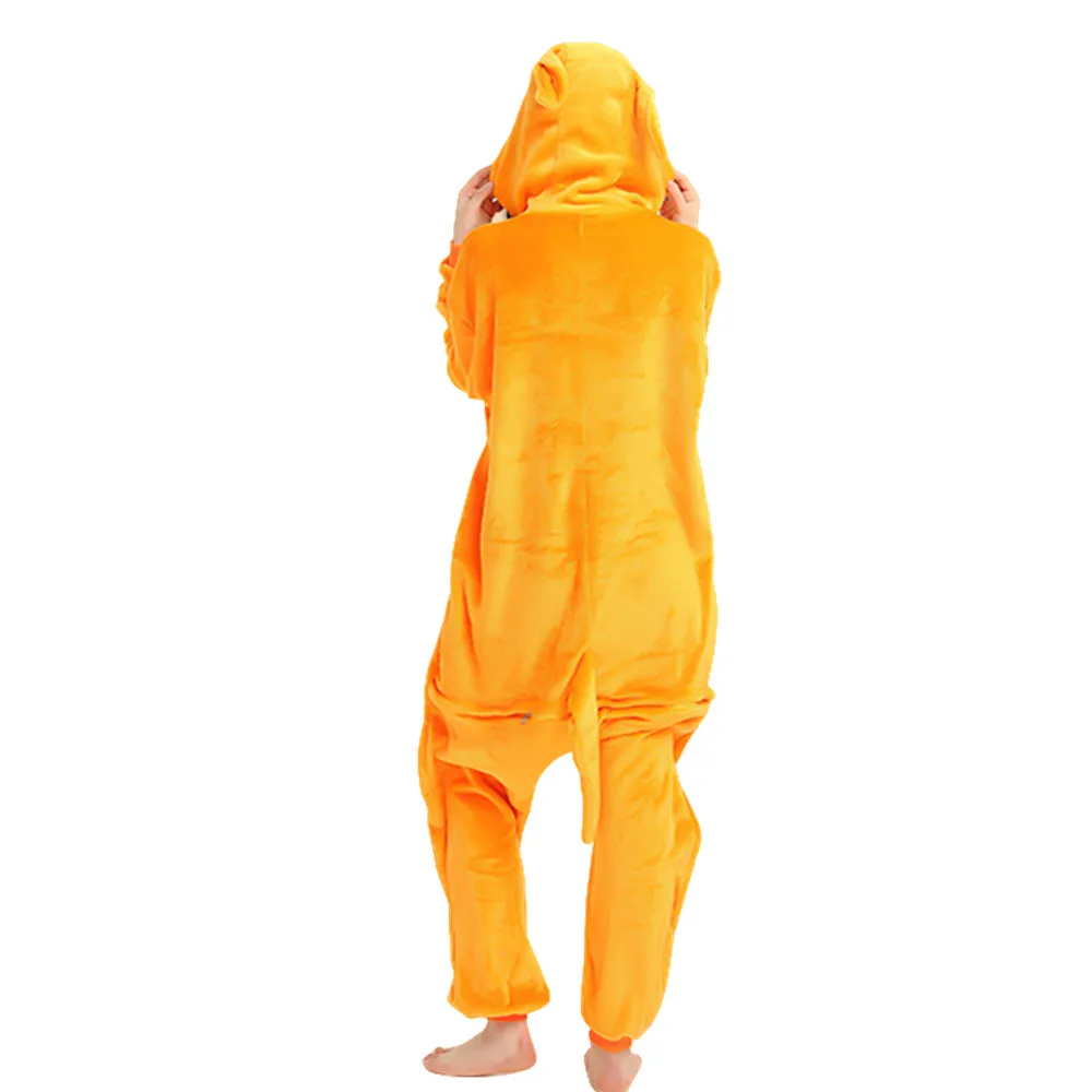 Kangaroo One Piece Animal Cosplay Costume Onesies Pajamas Jumpsuit Hoodies Adults Cosplay Costumes for Halloween and Carnival