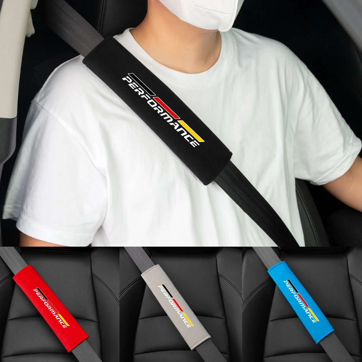 2pcs Car Seat Belt Cover For BMW F30 F10 G30 G01 F15 X1 X3 X5 3 5 series Soft Fluff Safety Belts Shoulder Protection