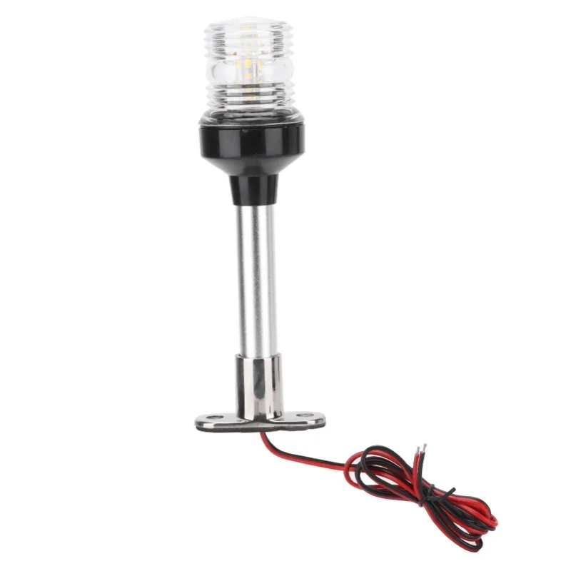 

8in Sailing Signal Light DC12V-24V 5W 360° All Round LED Anchor Stern Lamp IP66 White