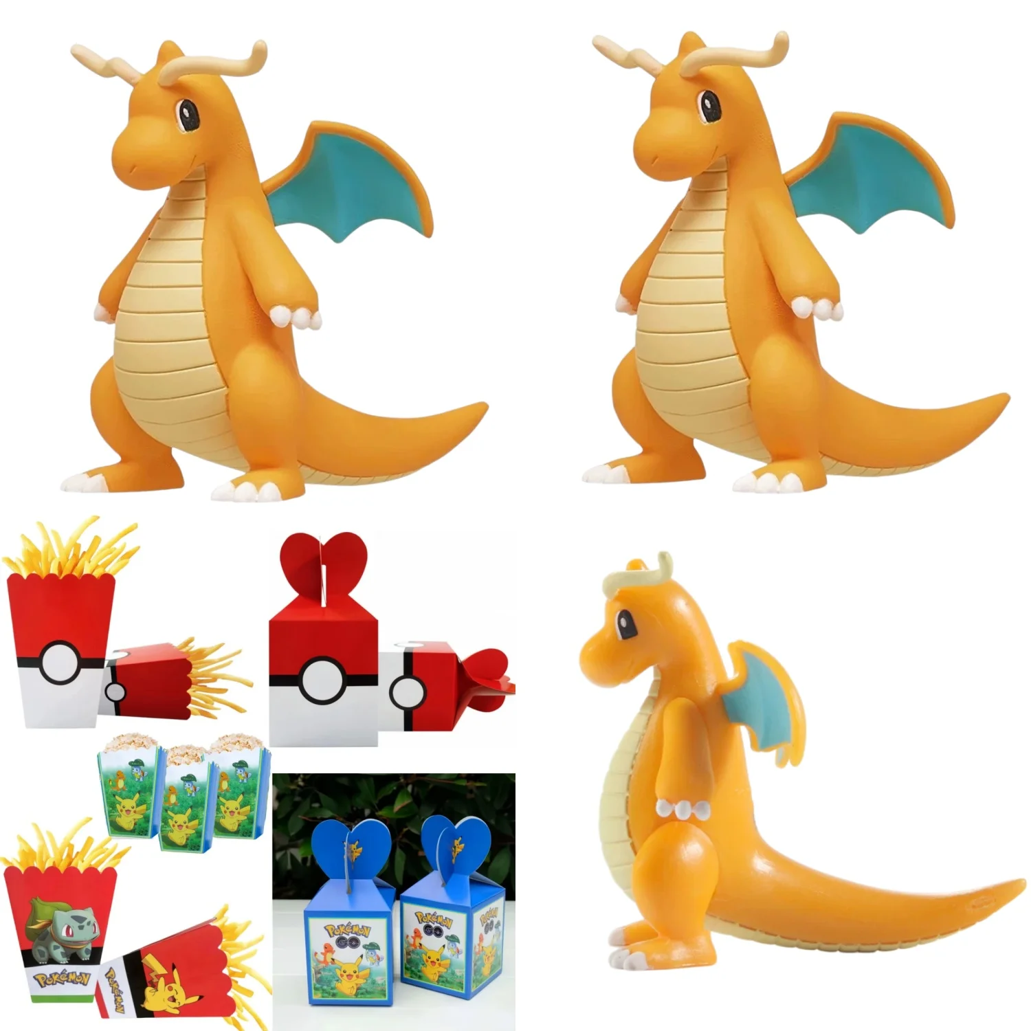 Pokemon Popcorn Box Birthday Decor Pikachu Gift Box Poke Ball Cookies Chocolate Candy Box Baby Shower Kids Gifts Party Supplies