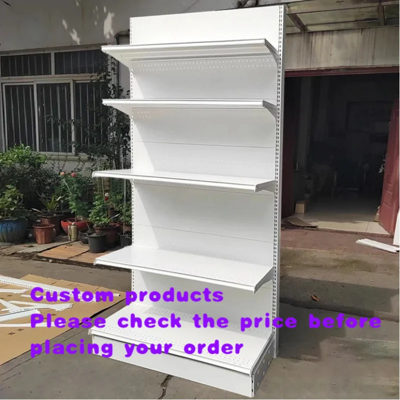 custom.YIWU Manufacture Metal Multifunction Display Rack Grocery Goods Storage Supermarket Display Shelf Retail