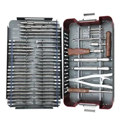 GREATLH Broken Screw Removal Kit Screw Broken Removal 56pcs/set Stainless Steel Orthopaedic Instruments Orthopedics Surgery Kit