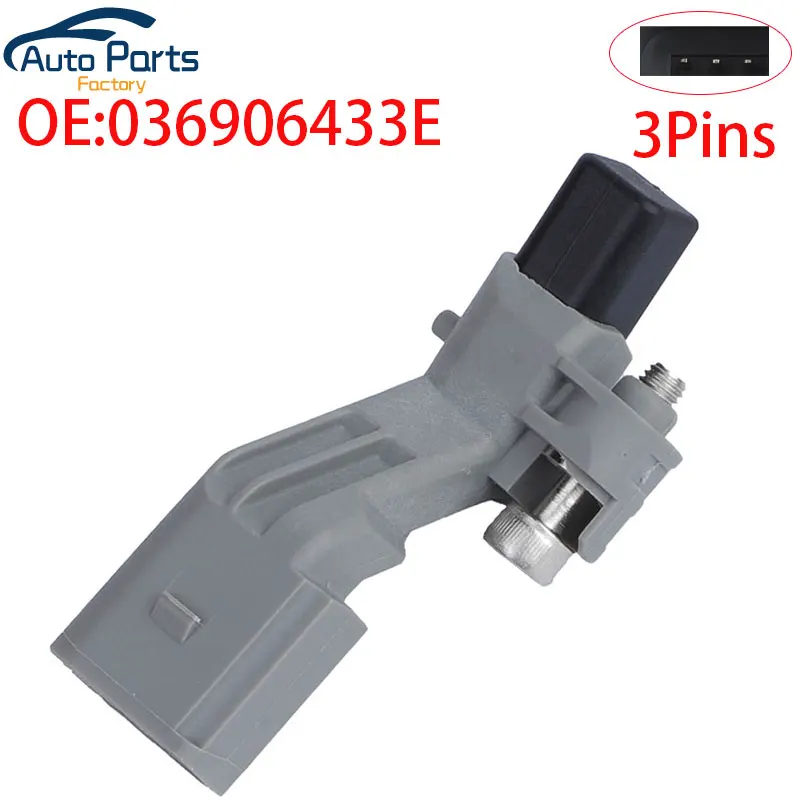Sensor de posición del cigüeñal para Volkswagen, VW, Jetta, CrossFox, Bora, EuroVan, Gol, Vento, Audi A3, A4, A5, A6, Q3, Q5, 036906433E, nuevo
