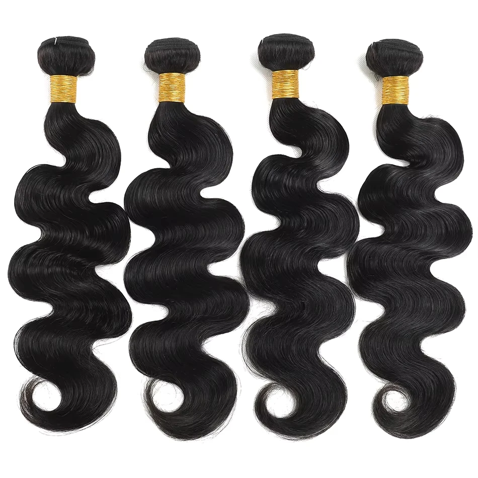 Body Wave Bundles Human Hair Remy Brazilian Weaving 1/3/4 Pcs Weave Hair Natural Color Human Hair Extensions For Women Wholesale