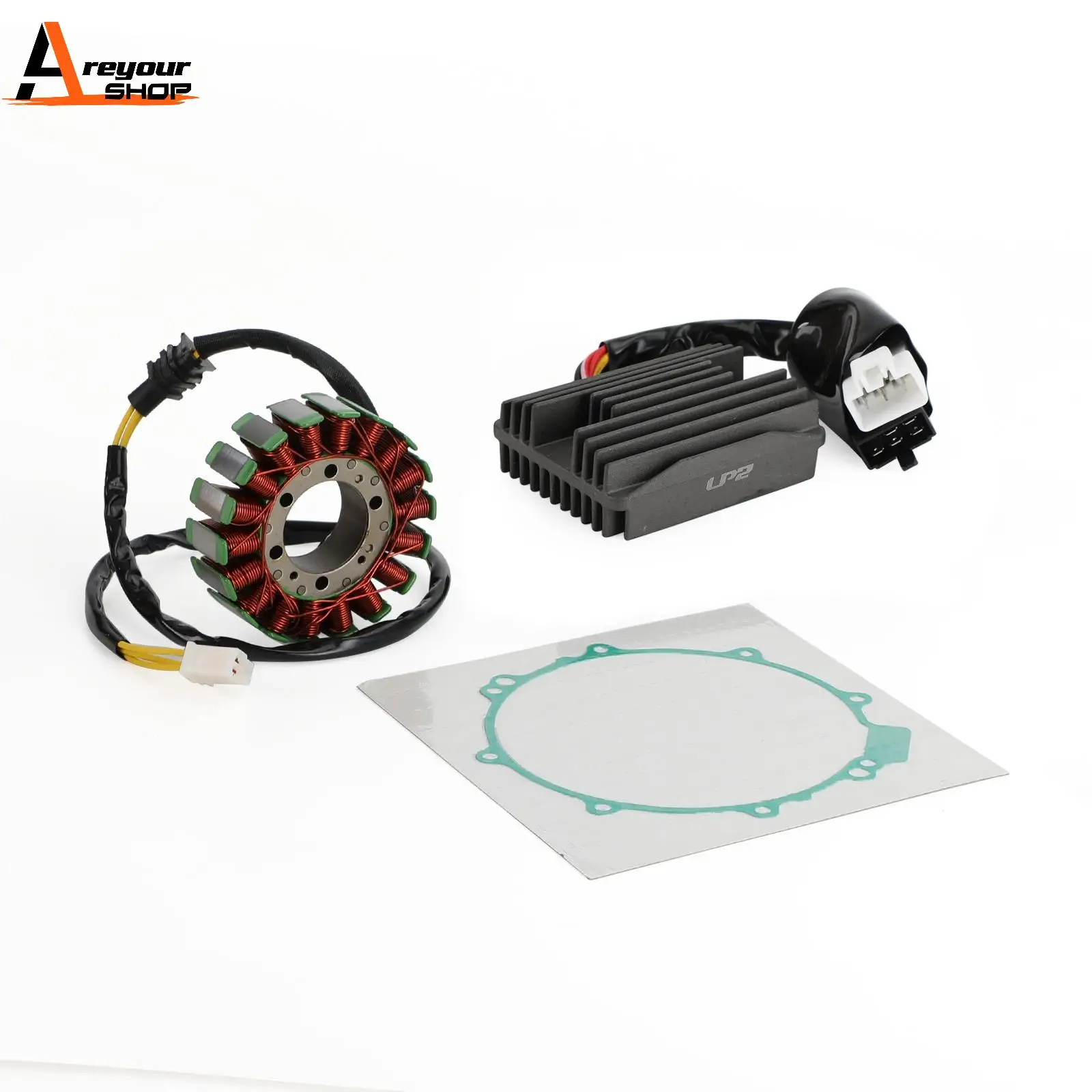 

Areyourshop Regulator Stator Coil Gasket Kit For Honda VFR 800 FI RC46 VFR800 2000-2001 31120-MBG-003 11636-MW4-000 Motor Parts