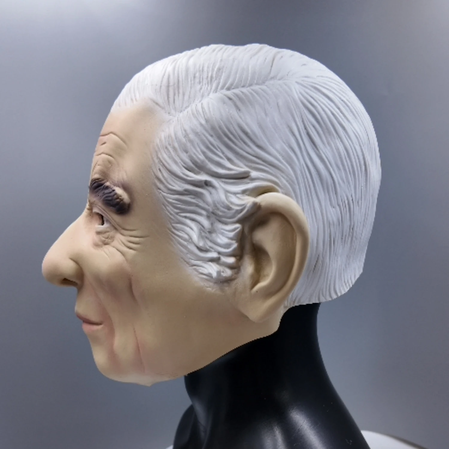 Königliche Latex-Maske für Erwachsene: Realistische Alter-Mann-Gesichtsmaske für Halloween, Cosplay und Partys – Detail 5