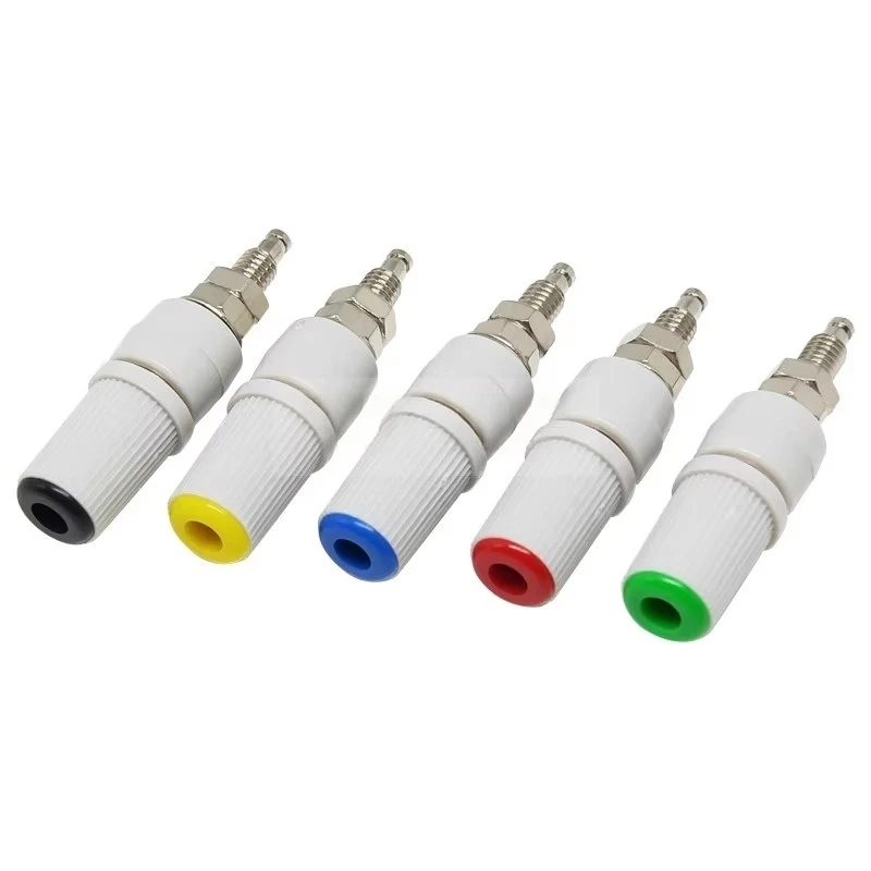 1PCS High Current 30A M5 Type 4mm Amplifier Female Banana Jack Socket Test Binding Post
