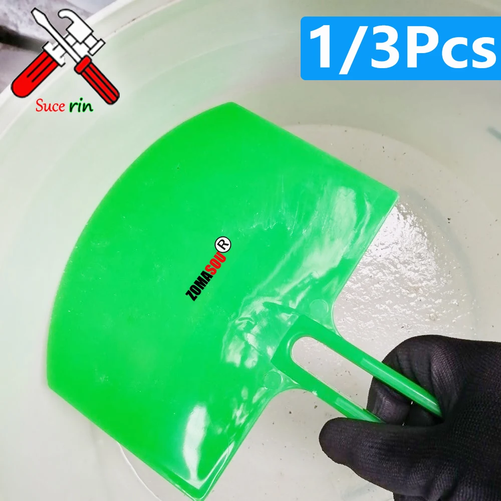 3/1Pc Curved Bucket Scoop Putty Knife Scraper Spackle Paint Drywall Finishing Plaster Scraping Decals Patch Construction Tools