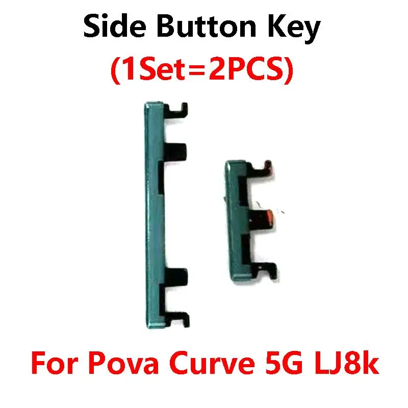 For Tecno Pova Curve 5G LJ8k Side Volume Button + Power ON / OFF Buttton Key Set Replacement Parts