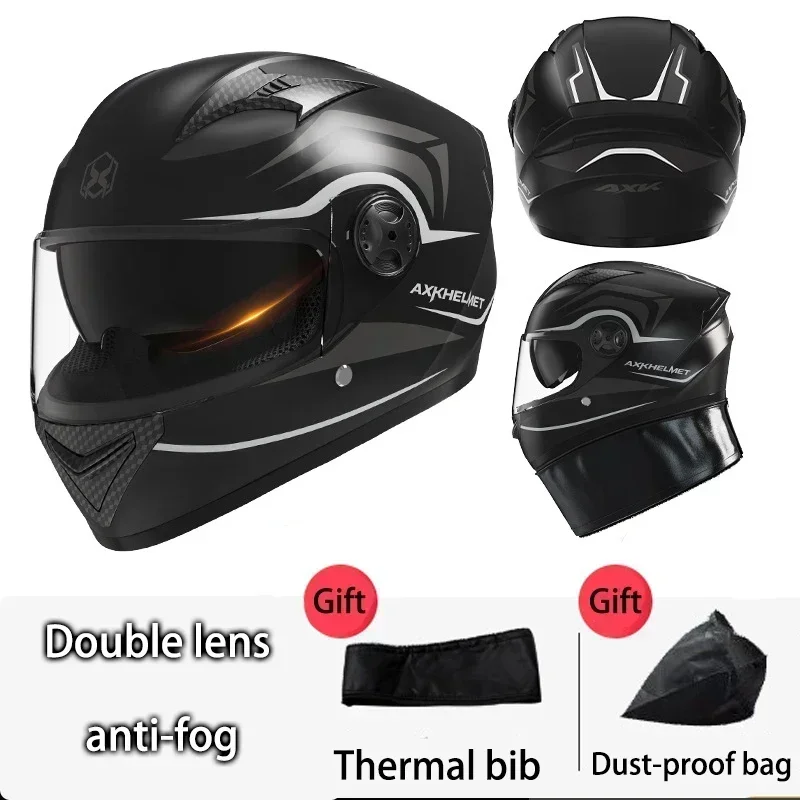 DOT Approved Full Face Helmets Crash Motorbike Protective Gear Men Women Flip Up Helmet Motorcycle Double Sun Visor Helmet Hats