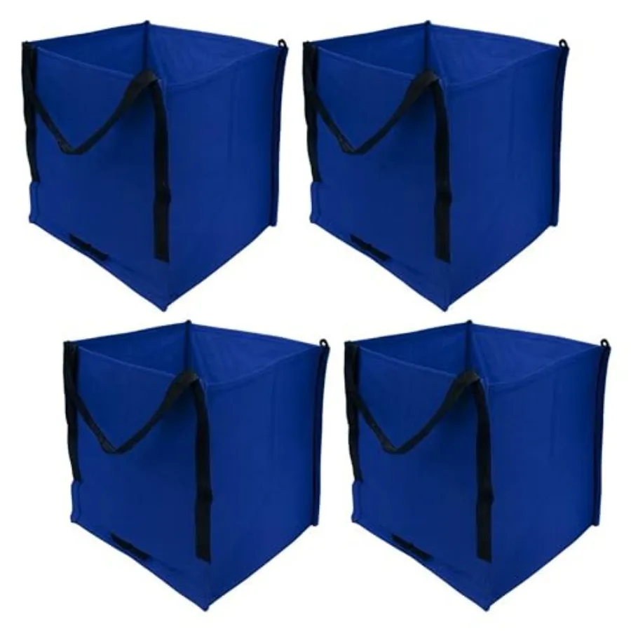 

Прочная сумка-тоут для хранения объемом 22 галлона, износостойкая сумка для переезда из тканого полипропилена, многоразовая, с самонесущей конструкцией, выдерживает до 500 фунтов