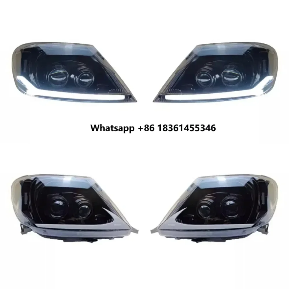 

For HiLux vigo 2008-2011 Modified Lens Daytime Running Light Turn signal Headlight Front Bumper Light Assembly