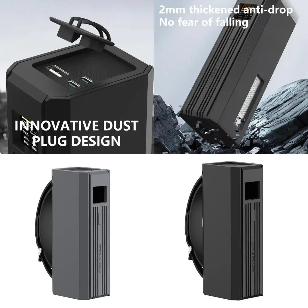 Y1UB Protections portátil Case silicone para 15 PowerBank Protector Protetor Habitação pele Cascado pele