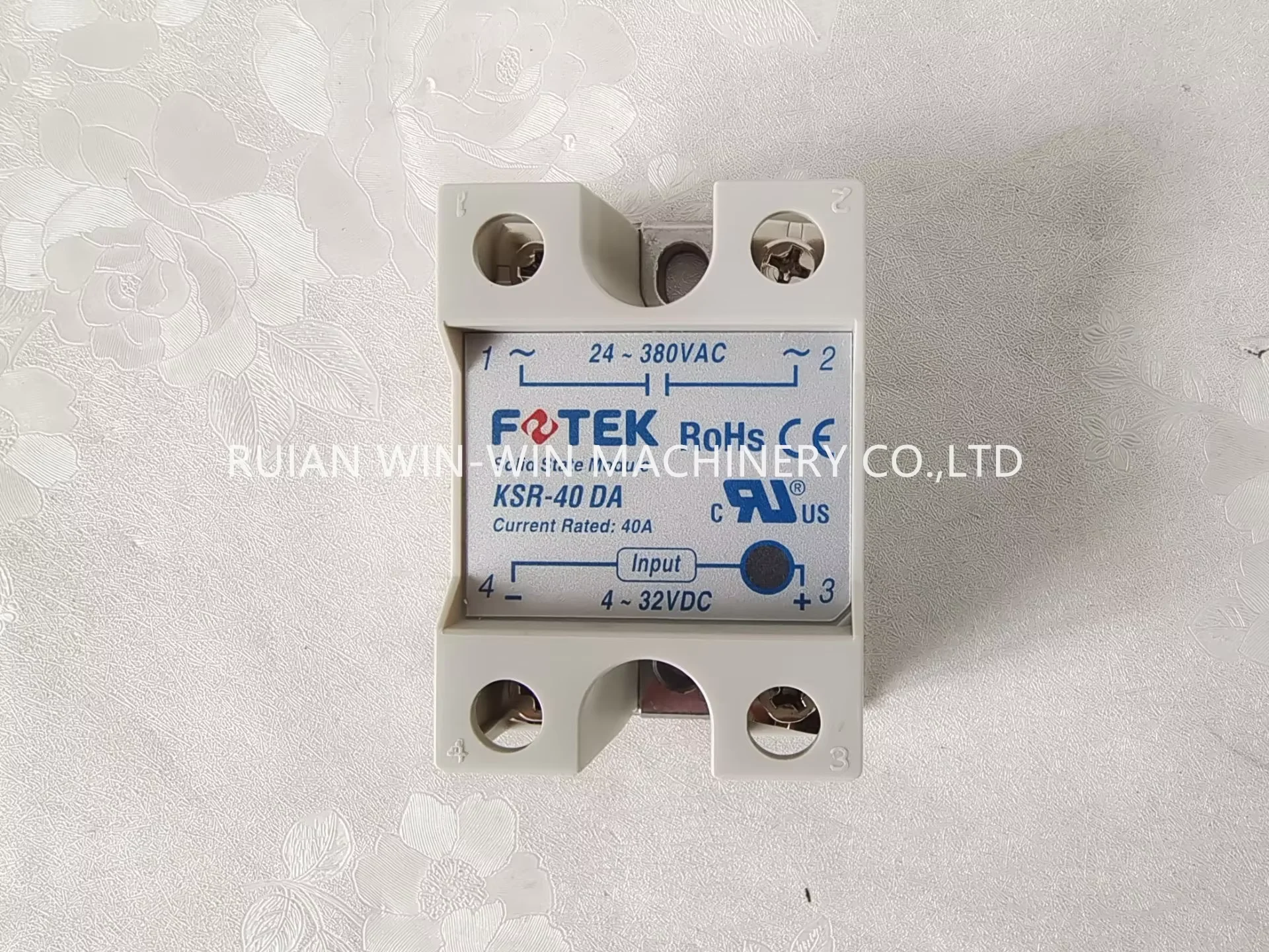 

Твердотельное реле KSR-40DA для деталей машины для изготовления пластиковых пакетов