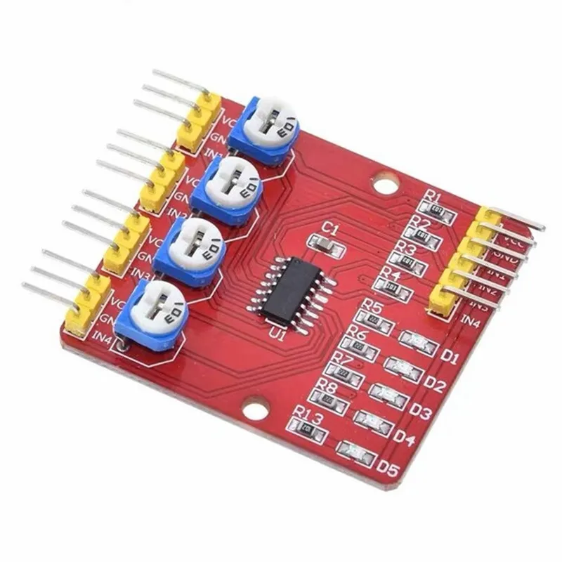 Four-way infrared tracing / 4 channel tracking module / transmission line / obstacle avoidance / car robot sensors for Arduino