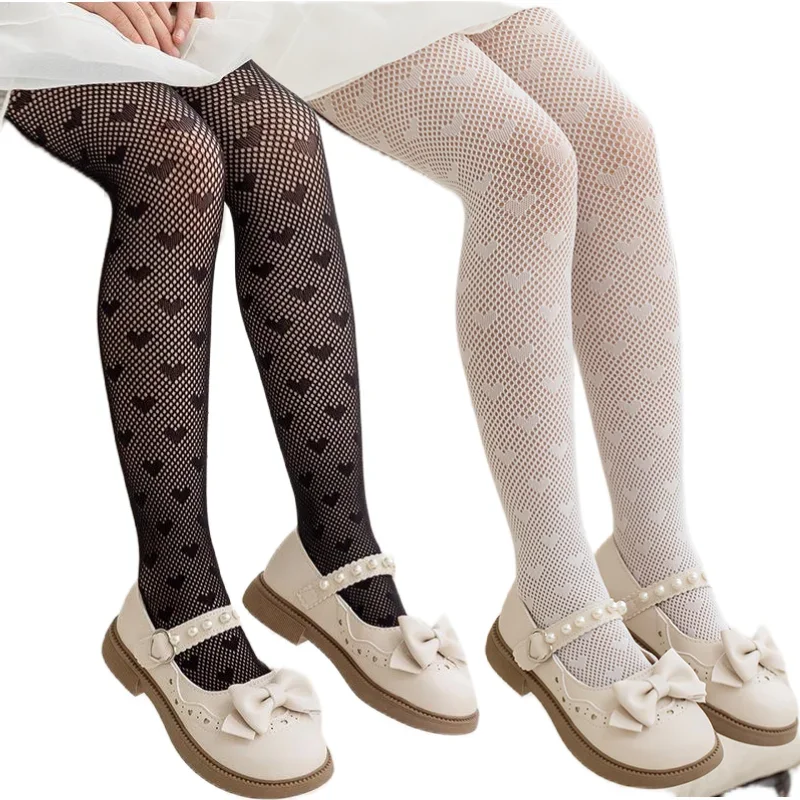 Thin Breathable Baby Girl Tights Kids Dance Stocking Sock Children School Student Uniform Tights Princess Black White Pantyhose