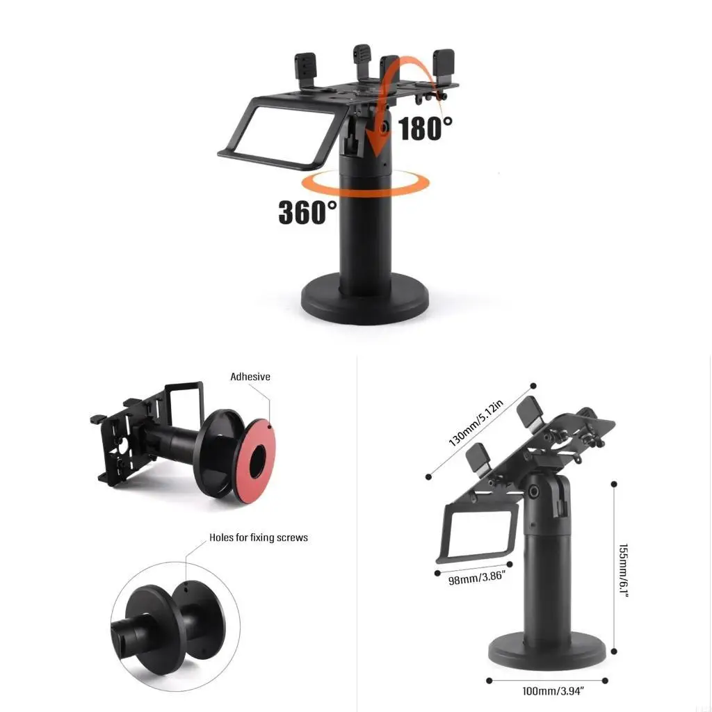 

F42D 360 Degree Swivels Support Bracket Stand for POS Machine Models Stable Base Rack