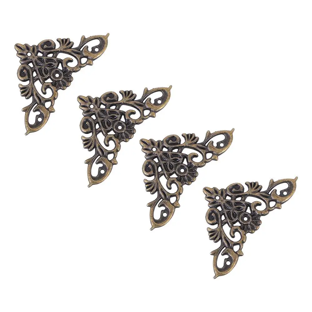 Guard Cover Feet Leg Jewelry Box Home Decor Edge Corner Decorative Protector Corner Brackets Scrapbook Album Furniture Hardware