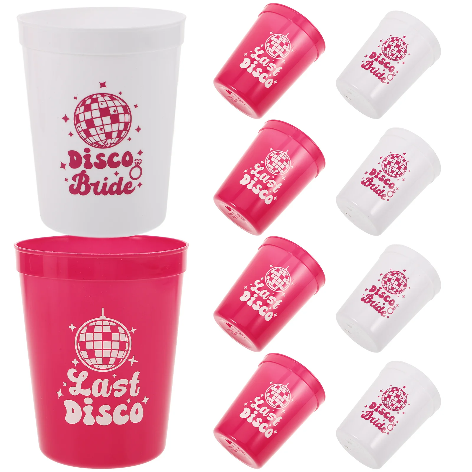

10 Pcs Disco Party Cup Cups for Clear Tableware Plastic Drinking Water Beverage