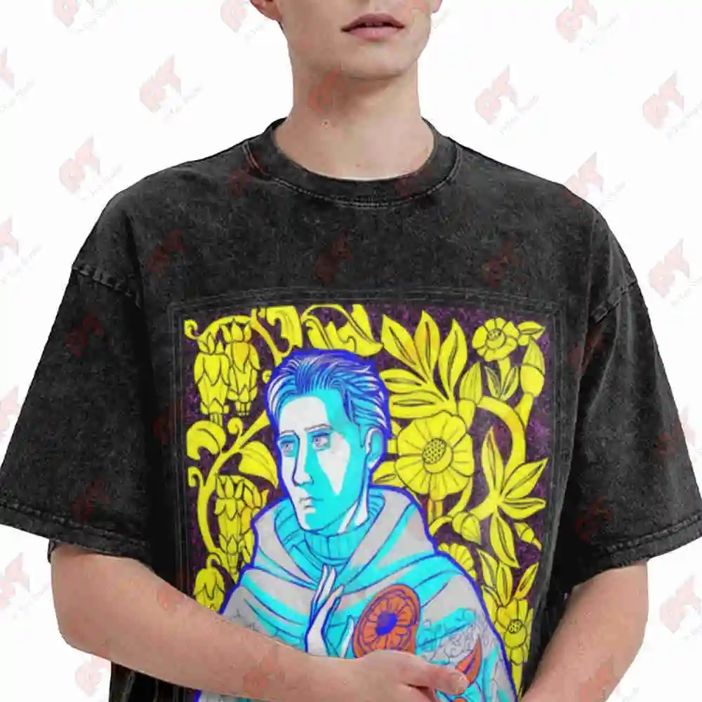KCD2 Intaglio Hans Capon Vintage Washed Tee Pure Cotton T-Shirt