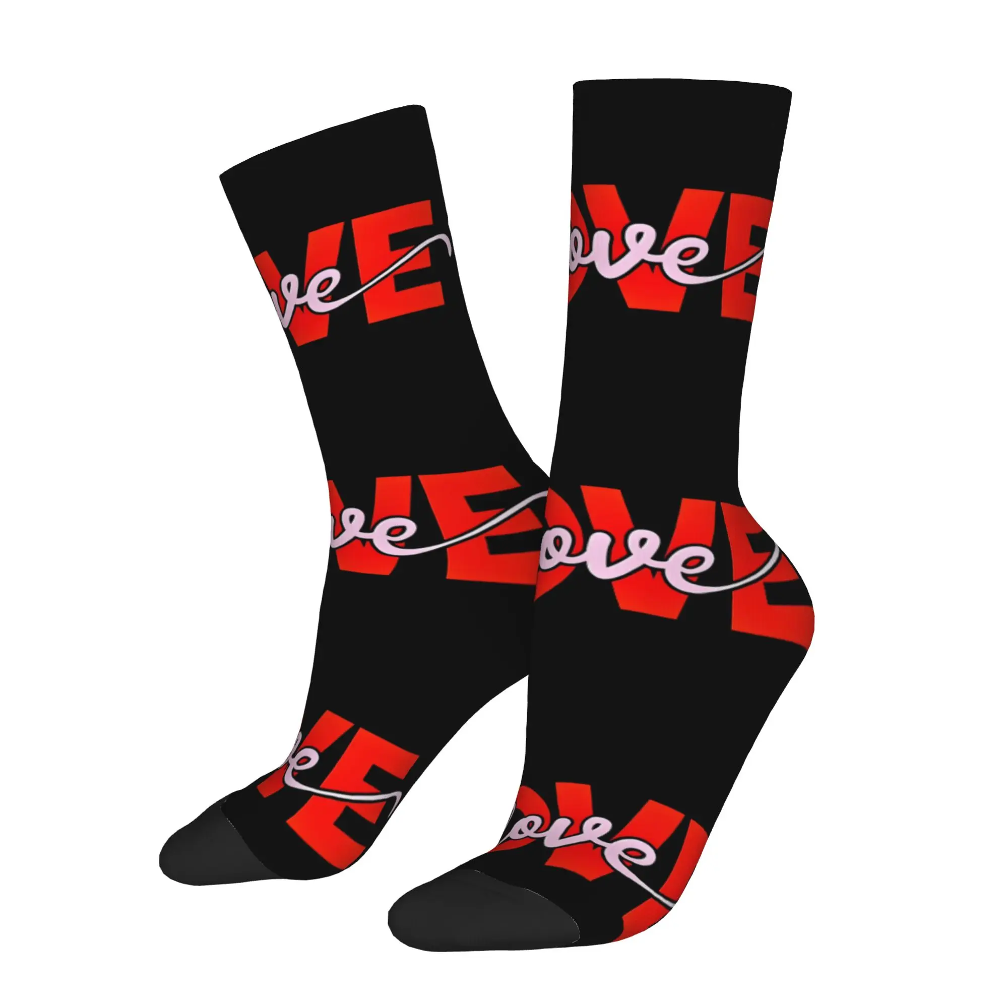 

cycling socks Love logo I Love My Wife Unisex Street Style Seamless Printed customized items Crew Sock